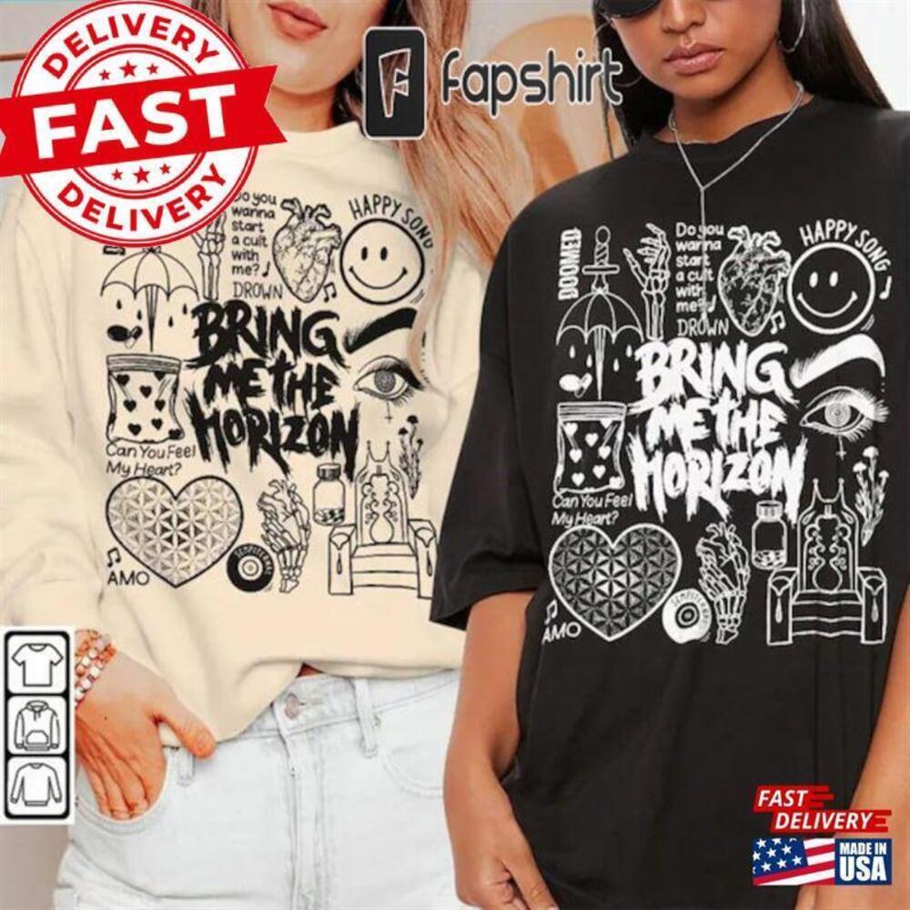 Bring Me The Horizon Doodle Art Shirt  Album Lyric  Tee   T-Shirt
